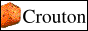a heavily artefacted and weirdly orange crouton
